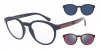 OKULARY KOREKCYJNE EMPORIO ARMANI EA 4152 56691W 52 ROZMIAR M + NAKŁADKI